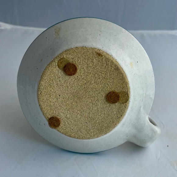 Vintage 80's Stoneware Handmade Pottery Candlestick Holder - Picture 4 of 8